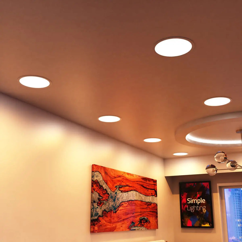 Round Surface Mounted Panel Light White